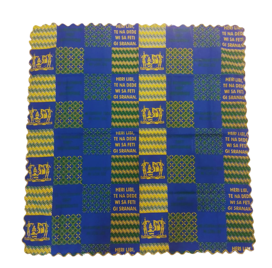 Srefidensie doek - Blauw/geel