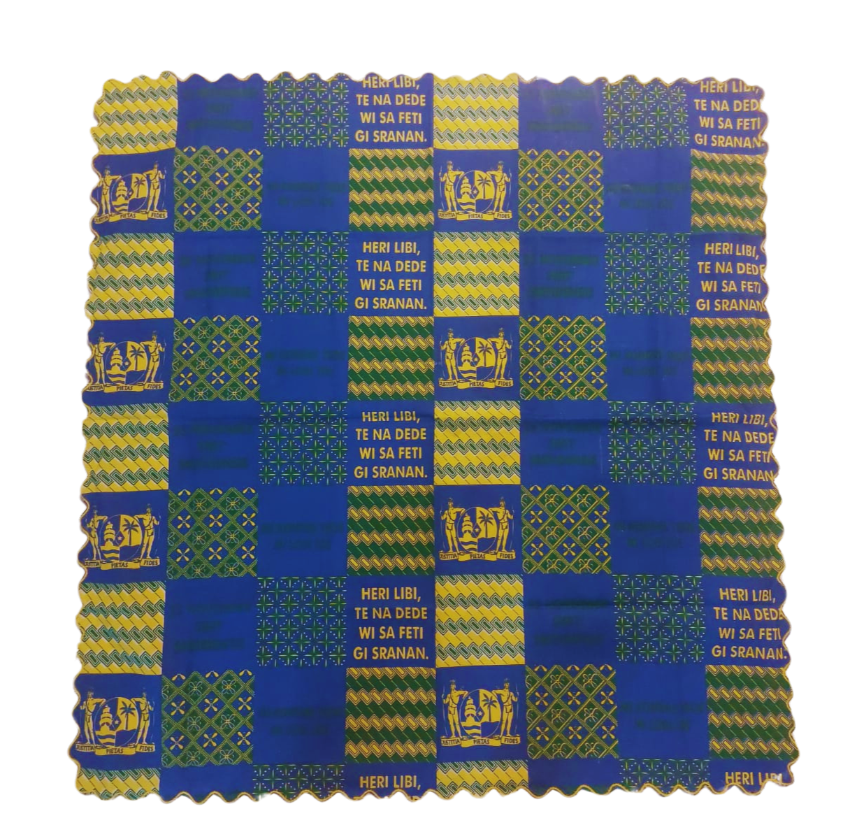 Srefidensie doek - Blauw/geel