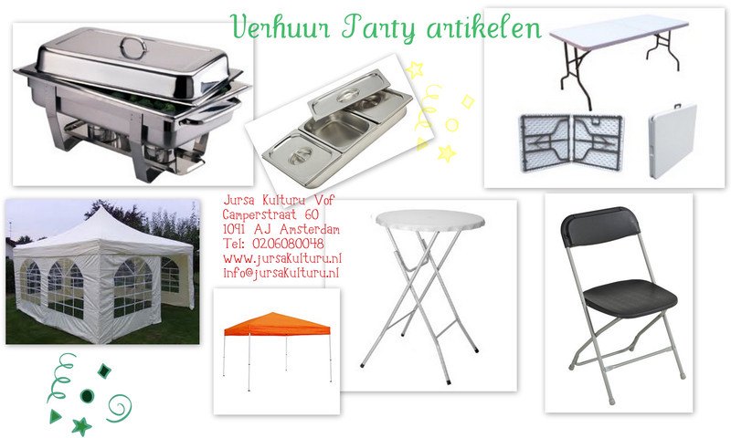 Verhuur - Party tent 6x4m