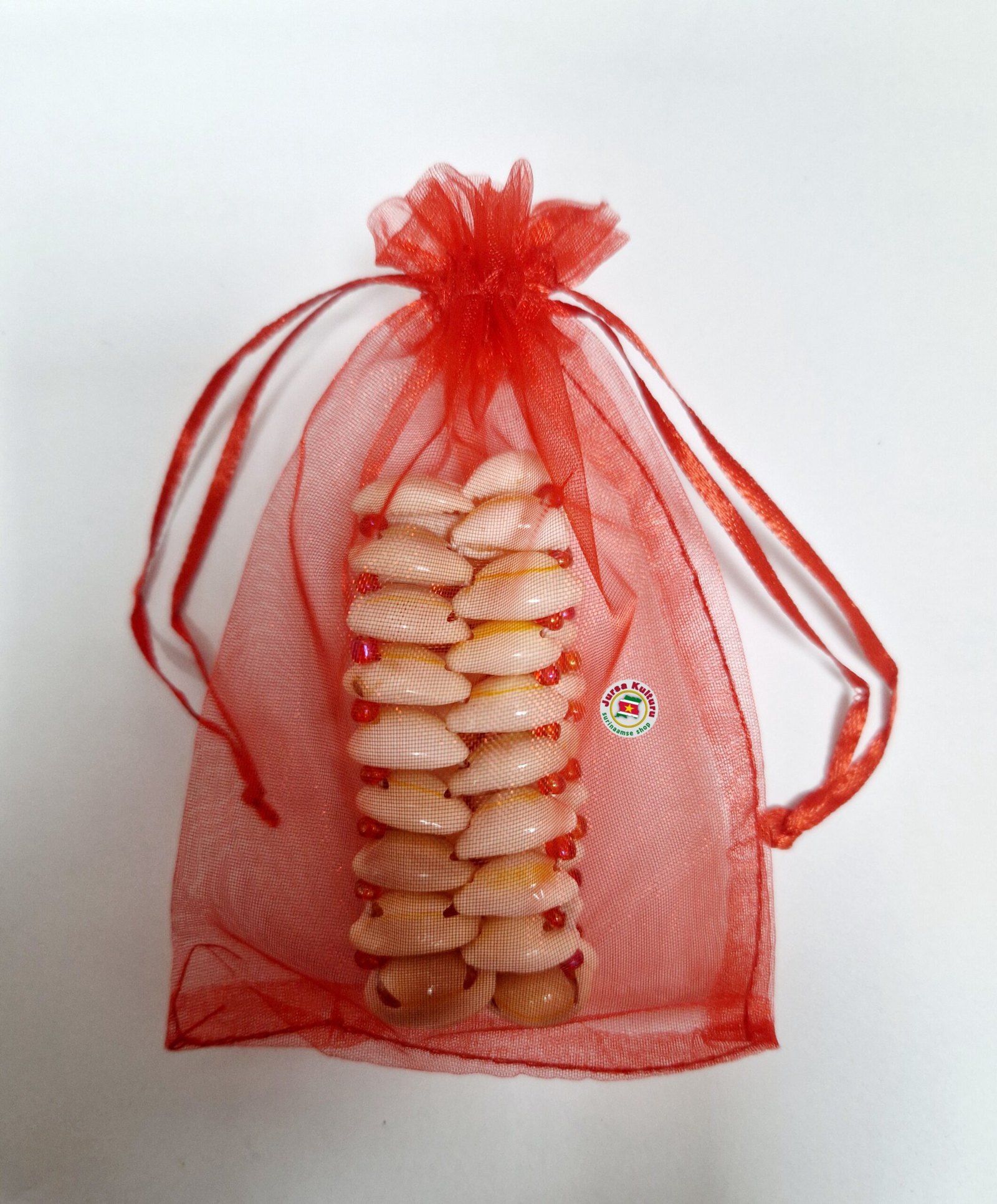 Schelpen armband -Rood, foto 2