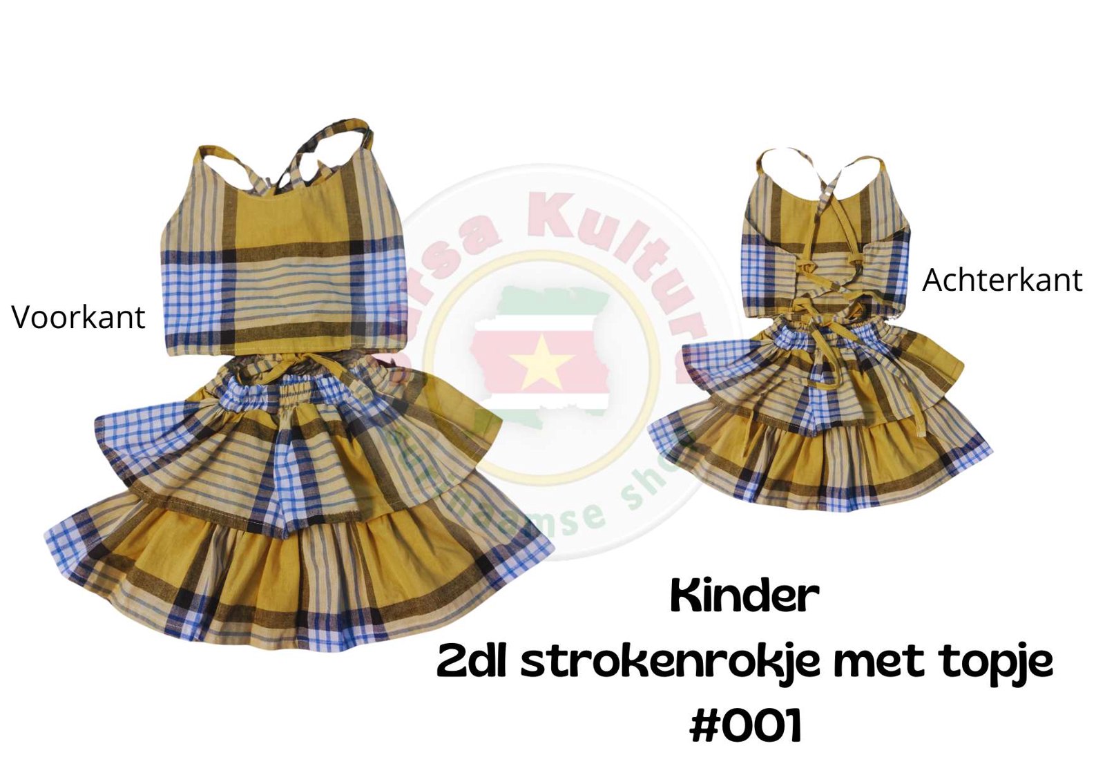 2dl strokenrokje met topje #001
