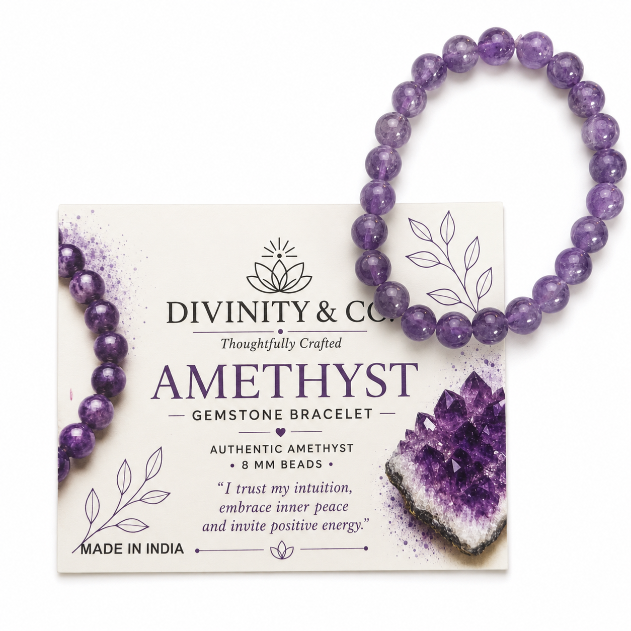 Amethist Edelsteenarmband, foto 2