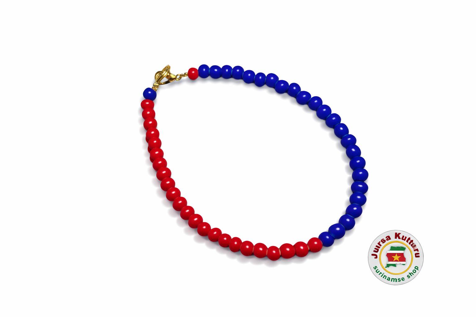 Armband Ingi Boka blauw-rood