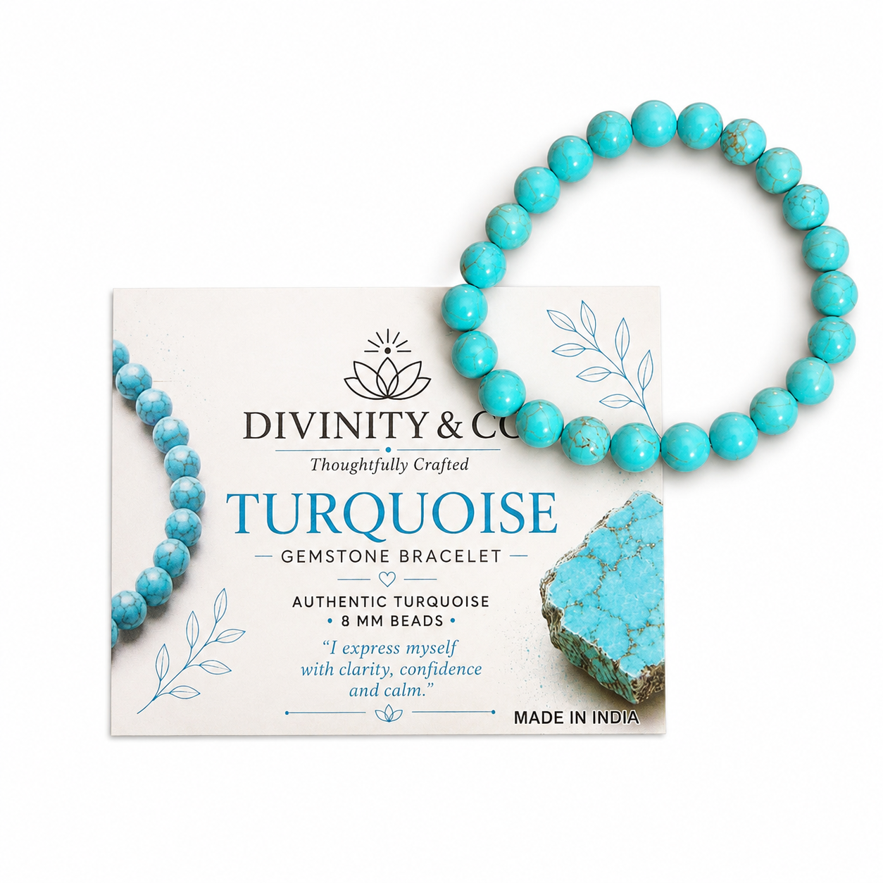 Turquoise edelsteenarmband, foto 2