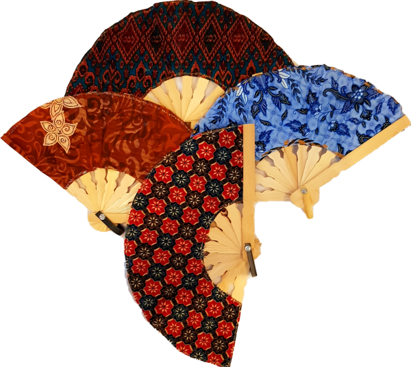 Batik waaiers klein - diverse soorten