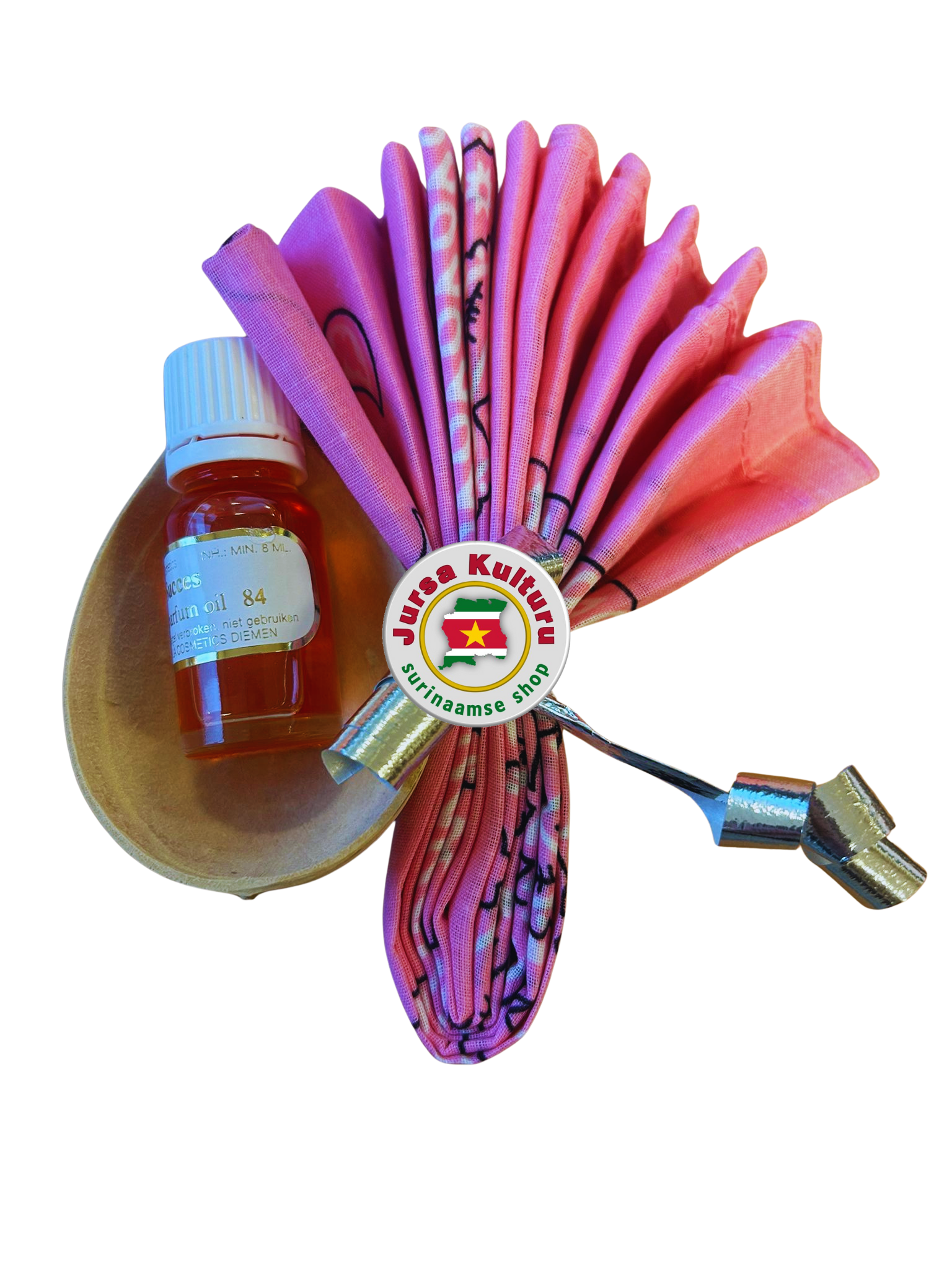 Parfum succes -kalebas -zakdoek -presentje