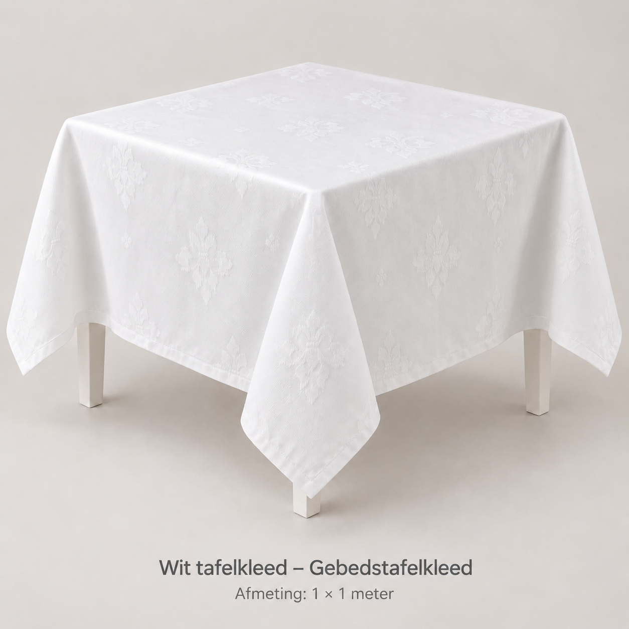 Witte tafelkleed - Gebedstafelkleed