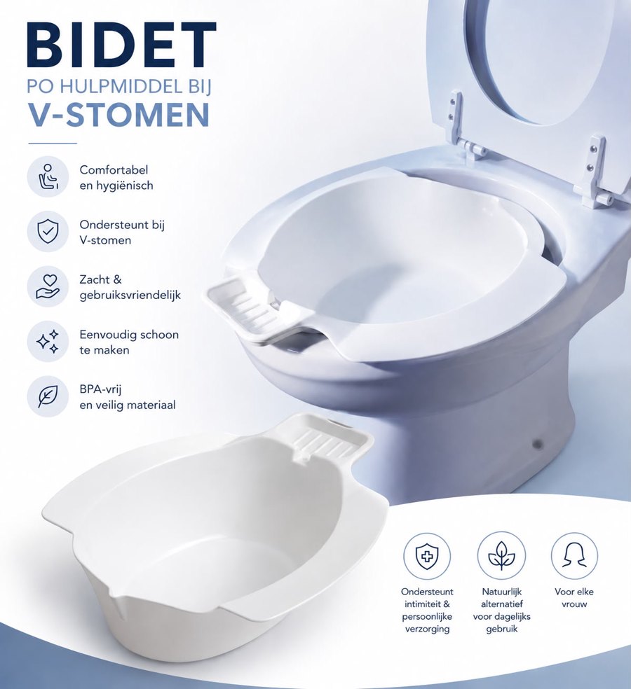 Bidet / po - Hulpmiddel bij het stomen