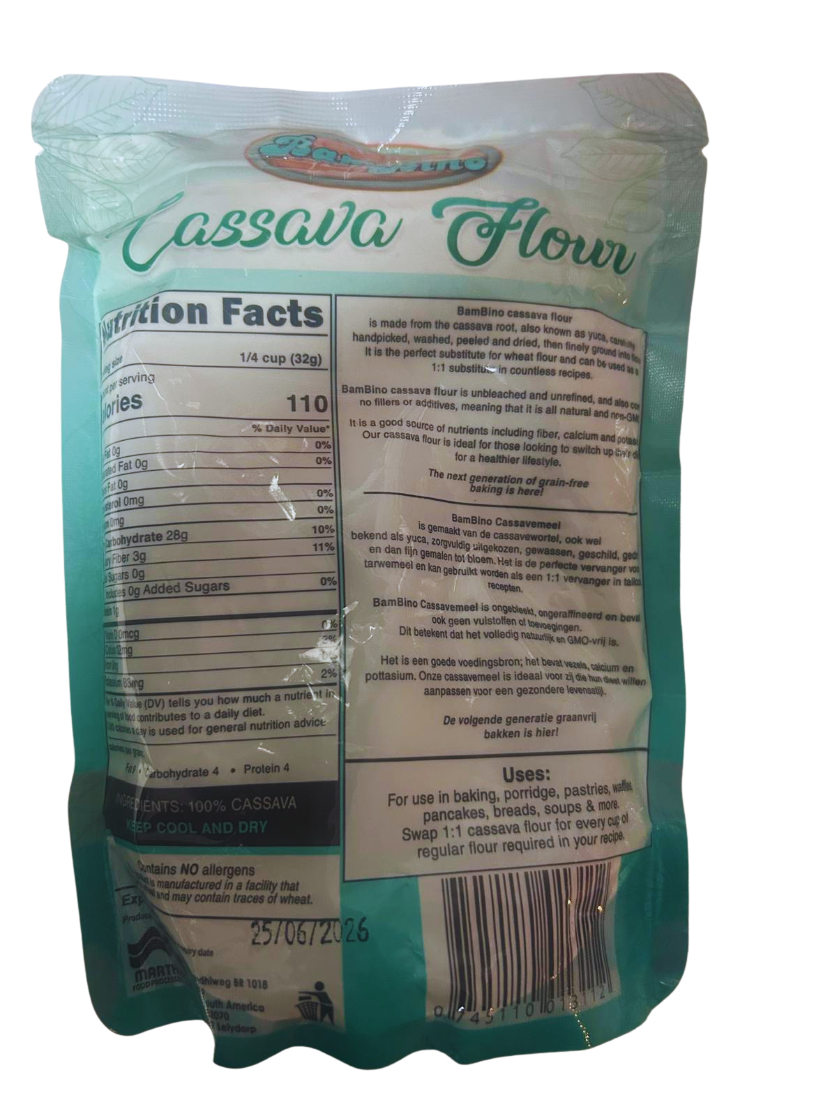 Cassava Flour *Bam Bino*, foto 2