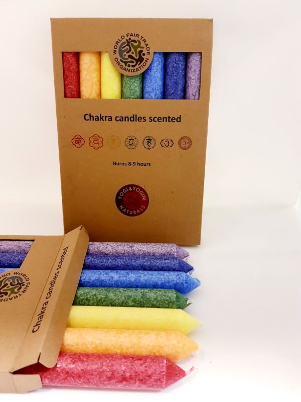 Chakra regenboog Kaarsen -Diverse soorten