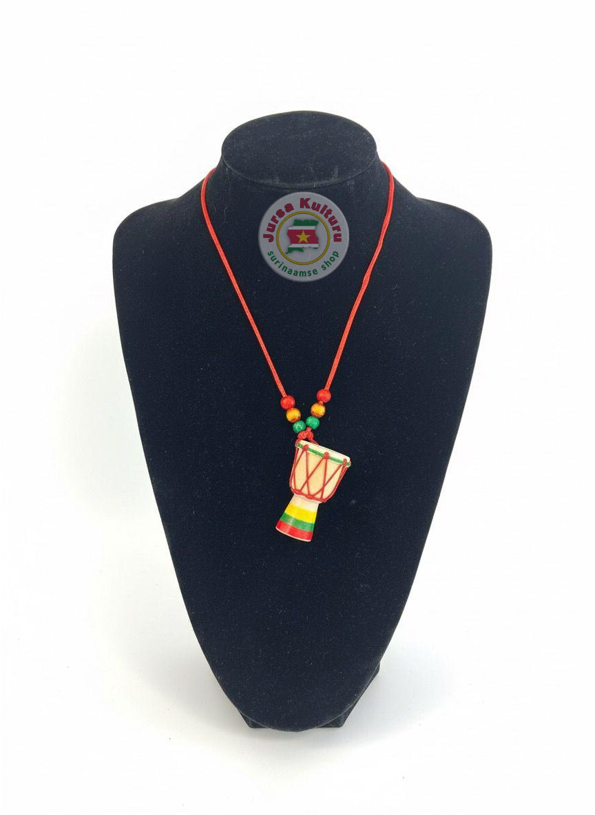Drum-ketting creme koort rood