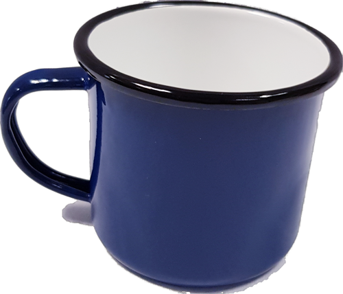 Emaille mok -donkerblauw