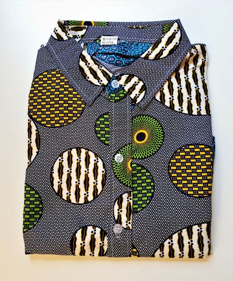 Heren hemd 1 - Africanprint mt XL