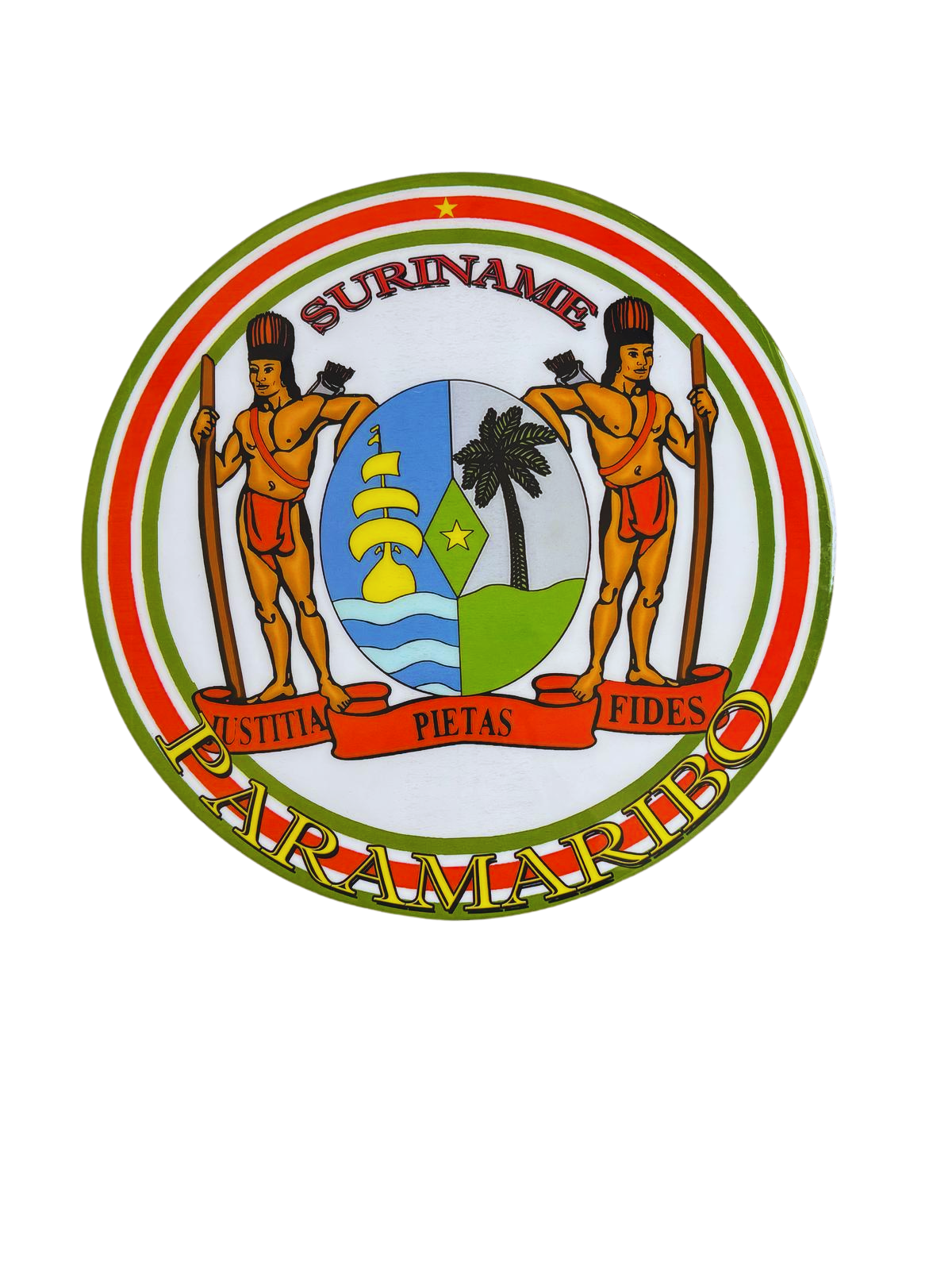 Wapen Plakkaat A25 Paramaribo