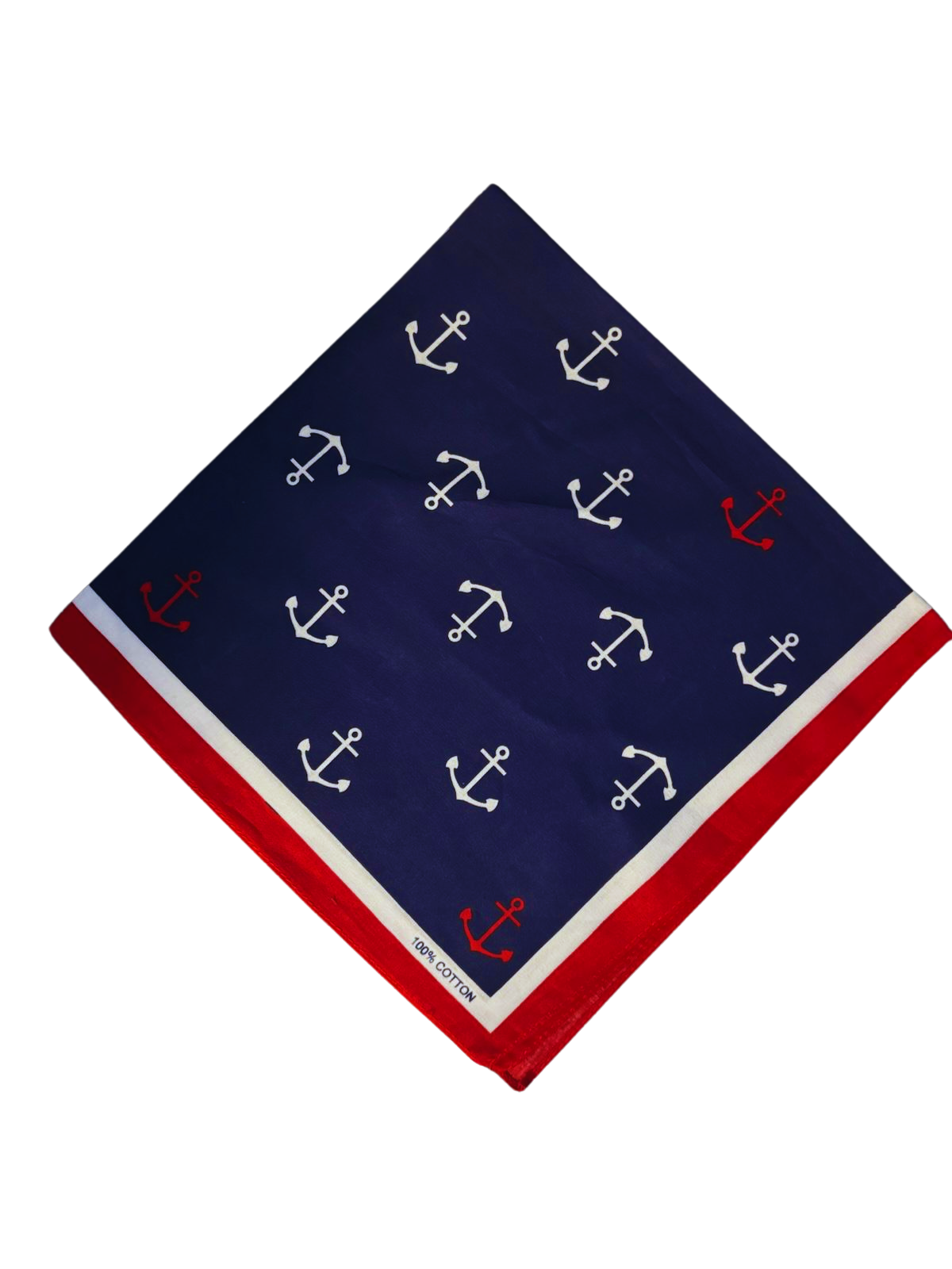 Zakdoek met anker ( blauw )