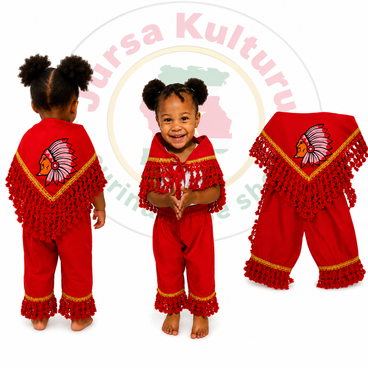 2dl Kinder kostuum rood