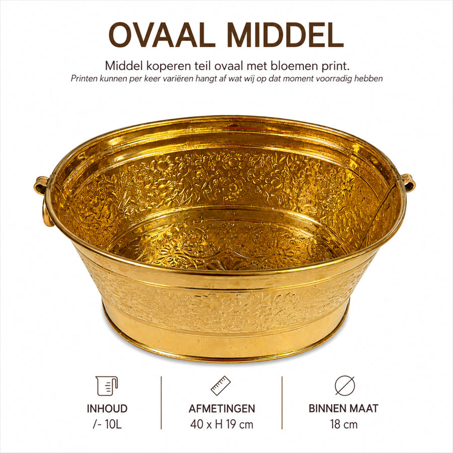 Middel kopro beki Ovaal