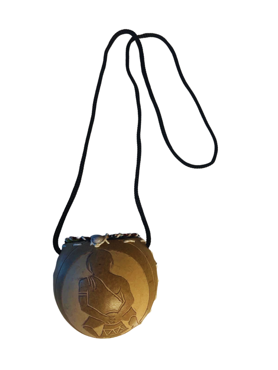 Kalebas-Ketting Marron met apinti drum