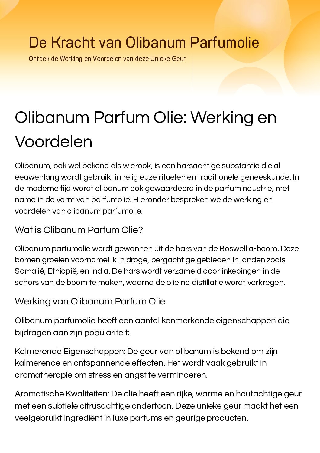 Olibanum Parfum olie, foto 2