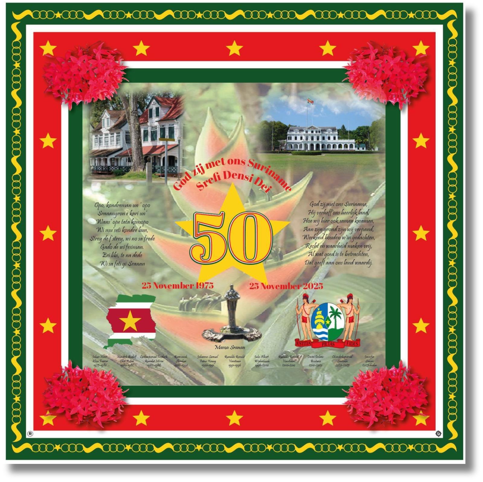 50 Jaar ONAFHANKELIJKHEID SURINAME