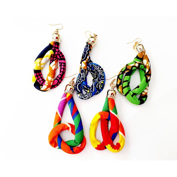 African print oorbellen