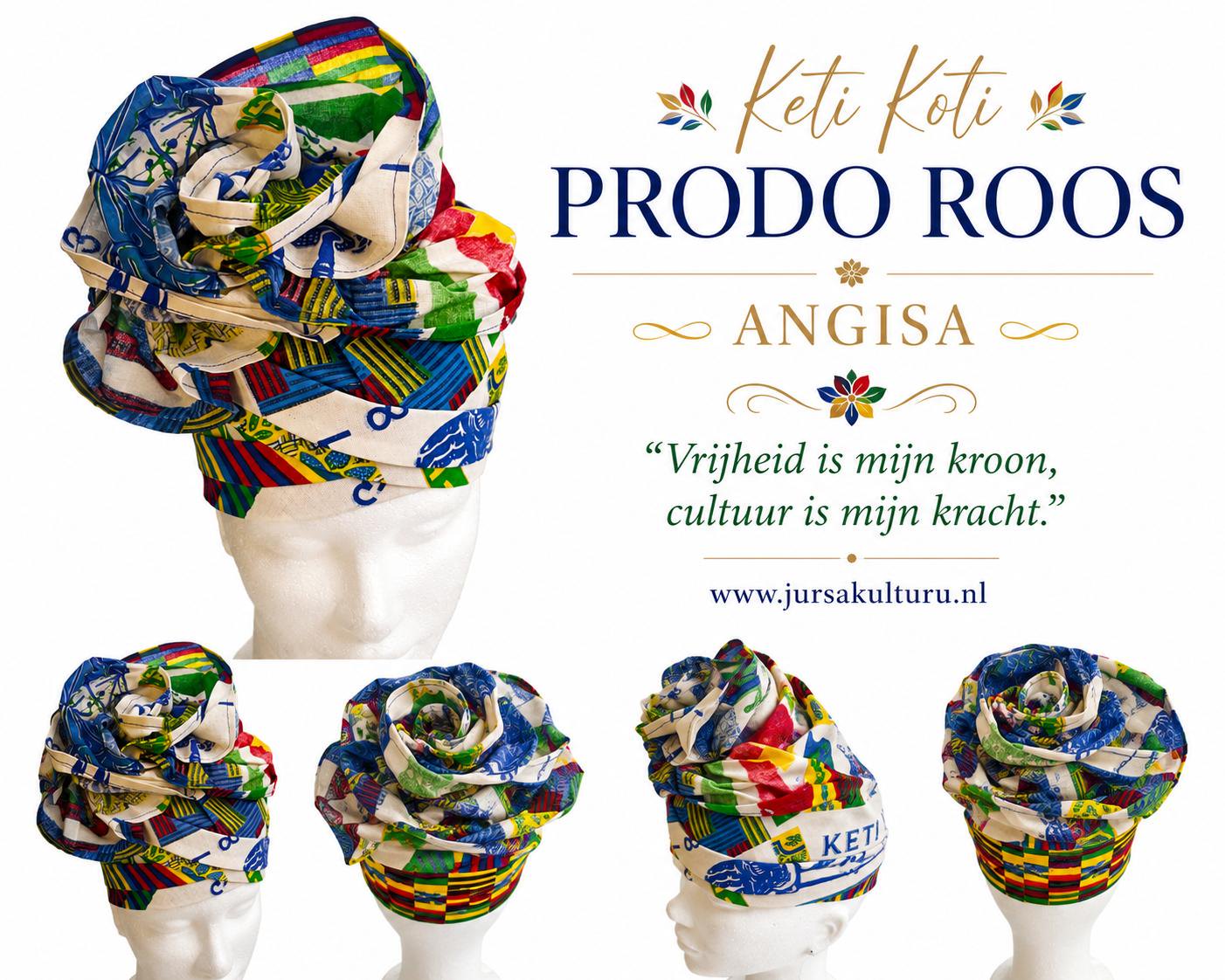 Keti Koti Prodo Roos Angisa Blauw