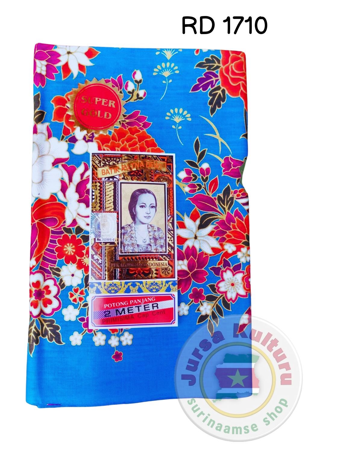 Sarong #Gold Blauw