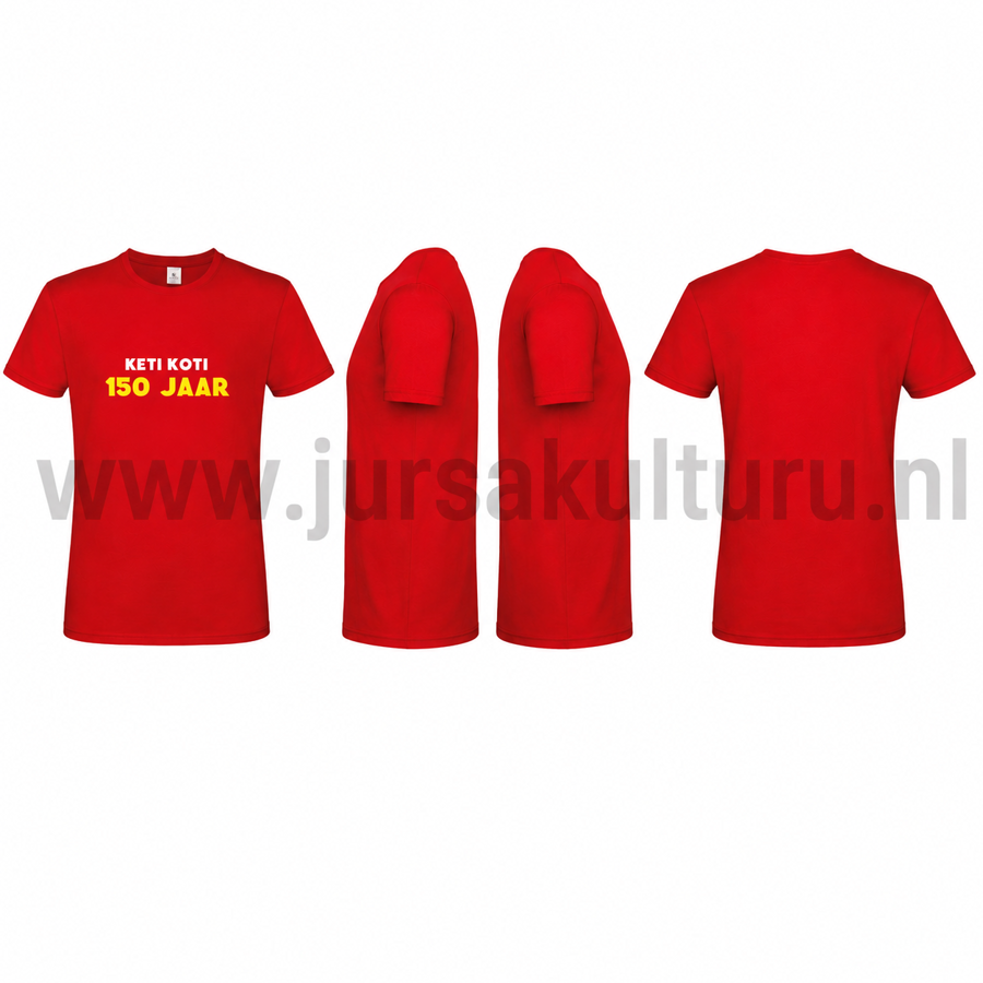 Keti Koti Kinder T-shirt Rood 12-14jr