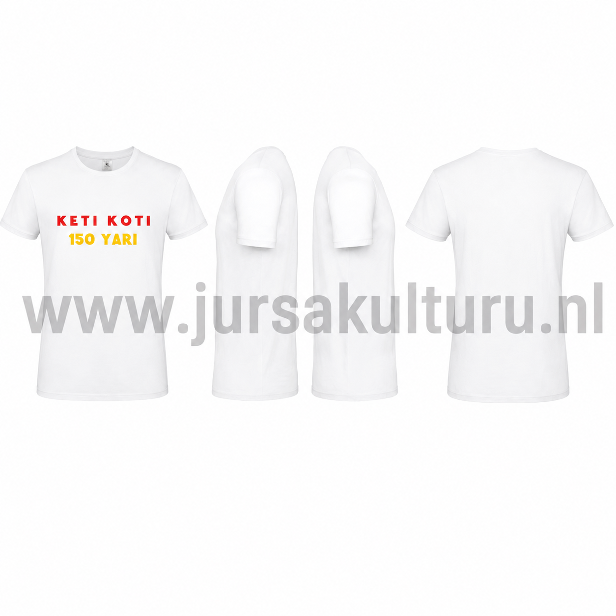 Keti Koti Kinder T-shirt Wit 9-11jr
