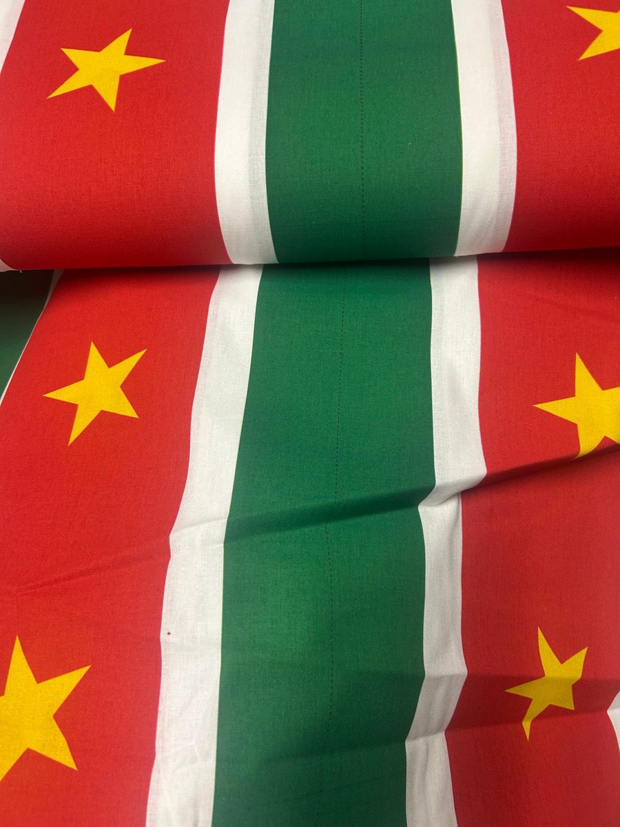 Surinaamse vlaggenstof 100% katoen