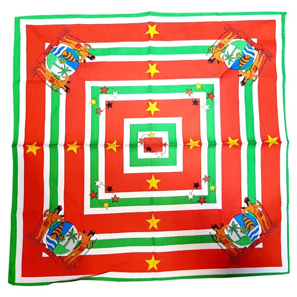 Surinaamse hoofddoek met wapen