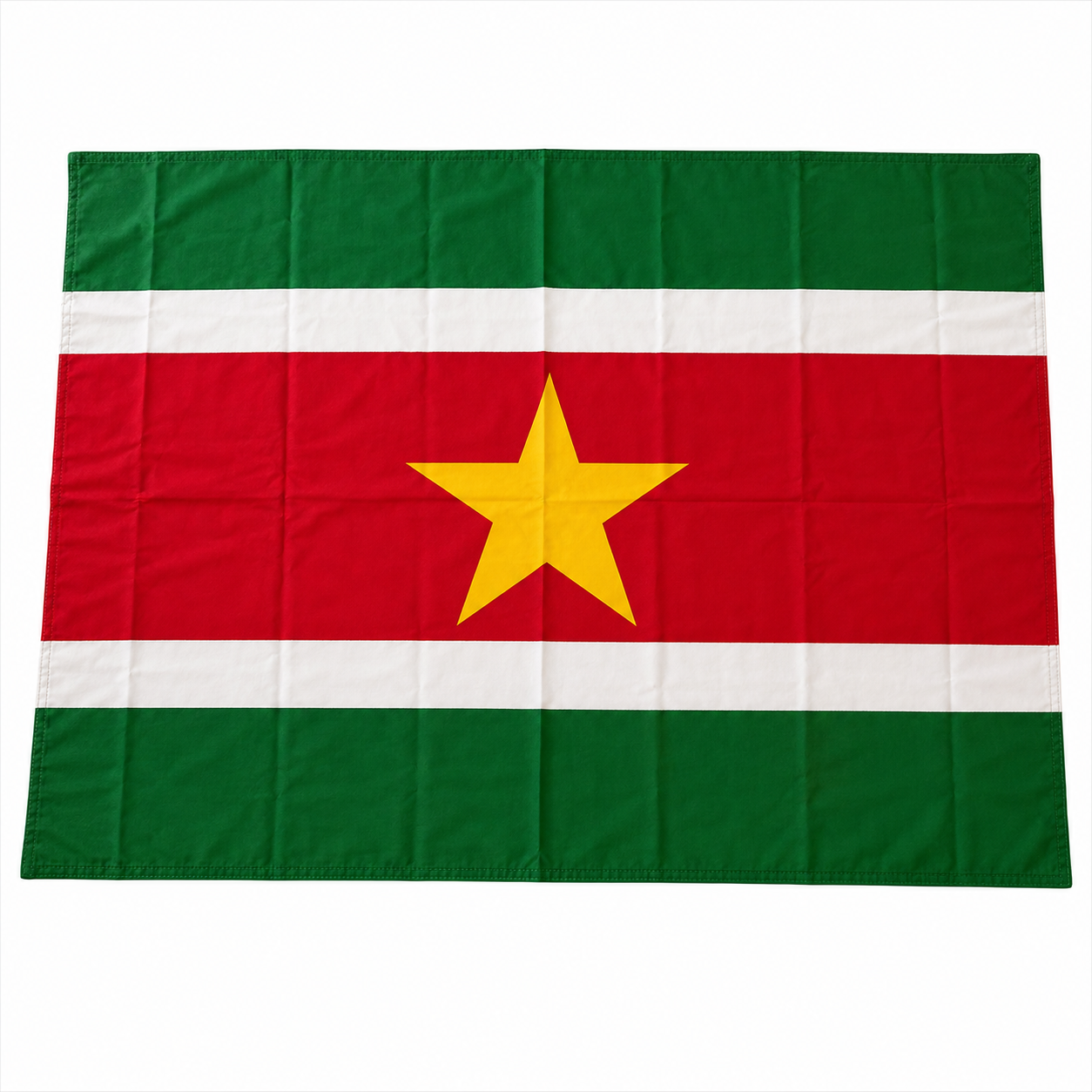 Katoenendoek-Pangi Vlag Suriname