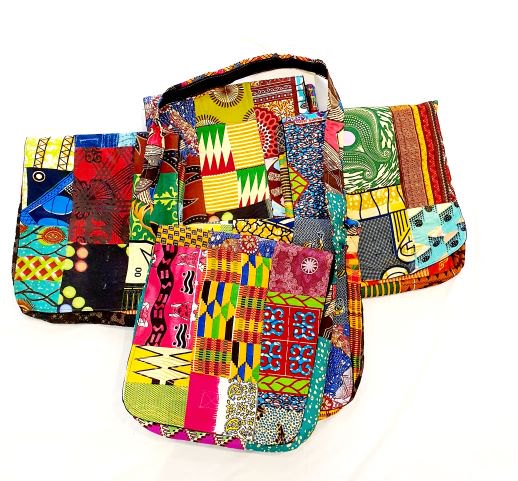 Africanprint tassen - diverse soorten