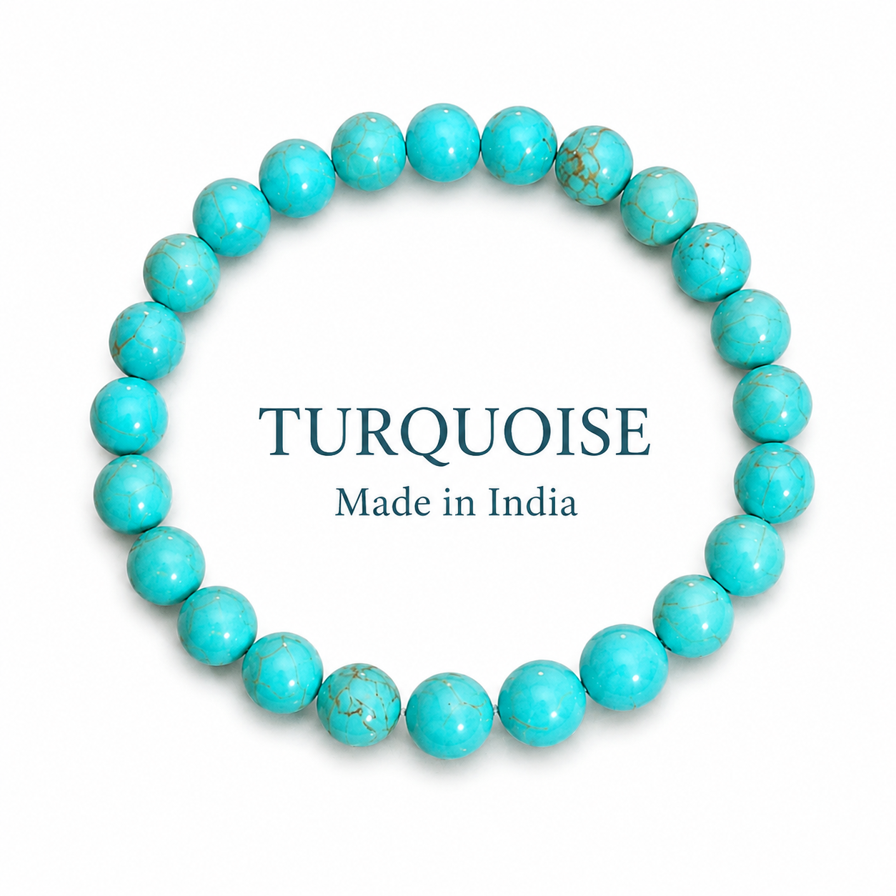 Turquoise edelsteenarmband