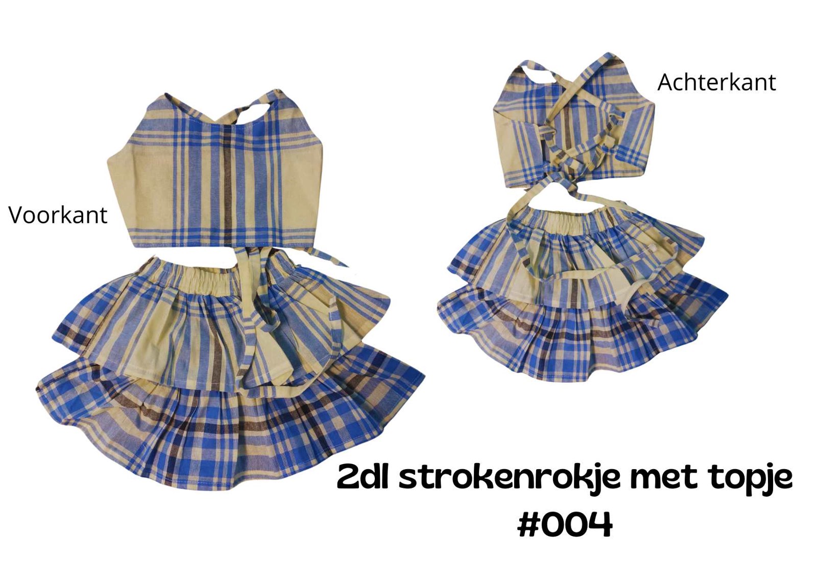 2dl strokenrokje met topje #004
