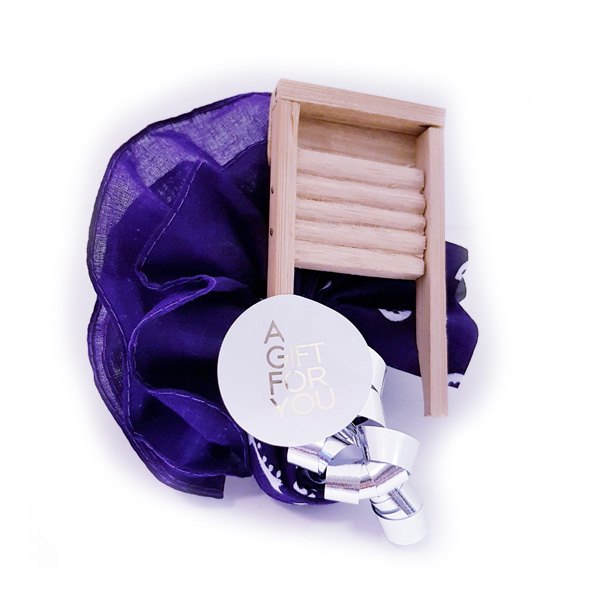 Zakdoek met wasbord presentje